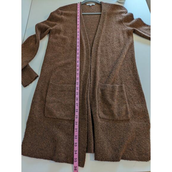 Madewell Kent Cardigan Sweater Merino Wool Alpaca Knit Brown Fall Boho Size XXS - Picture 12 of 12